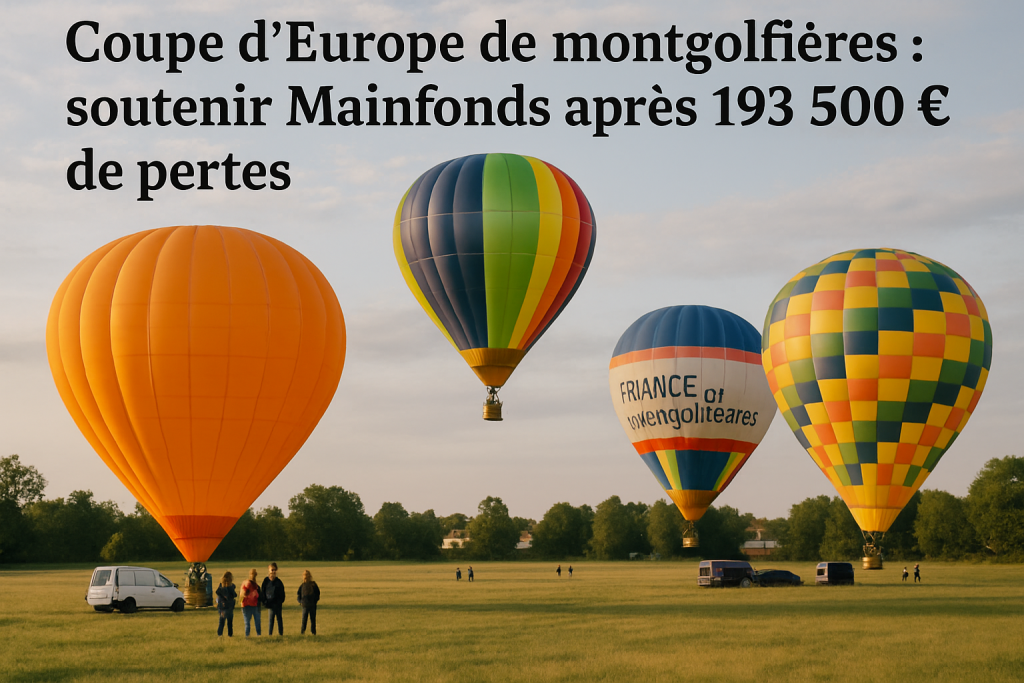 Coupe d’Europe de montgolfières : soutenir Mainfonds après 193 500 € de pertes